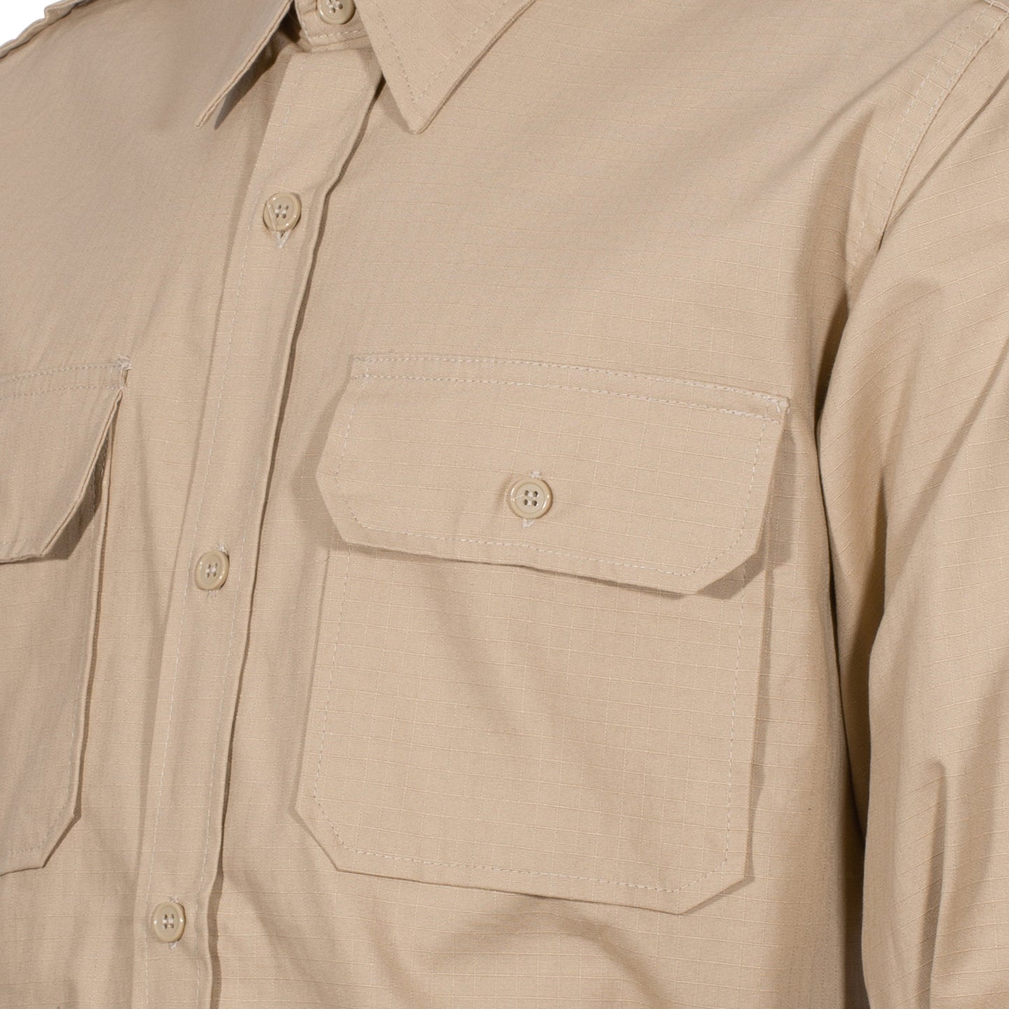 Camicia a maniche lunghe color kaki