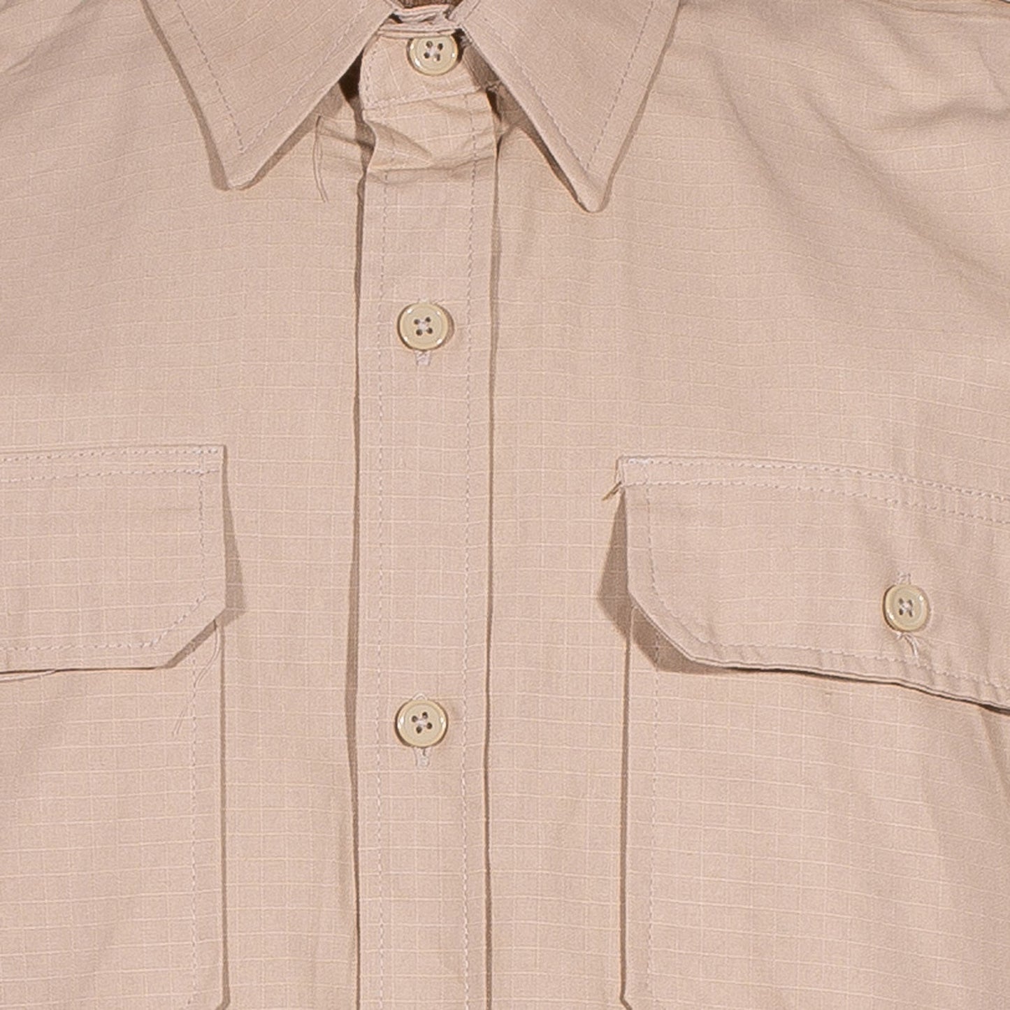 Camicia a maniche corte tropicale color kaki