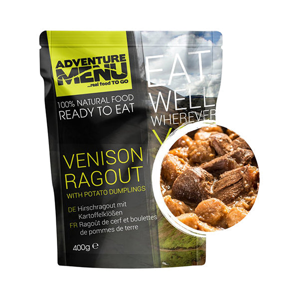 Ragú de venado con albóndigas de patata