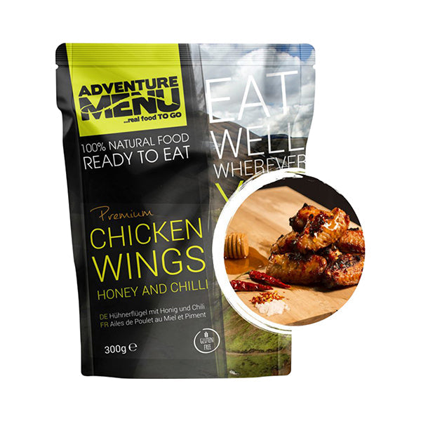 Alitas de pollo con miel y chile