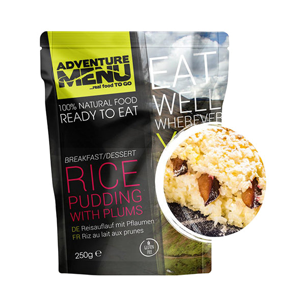 arroz con leche con ciruelas