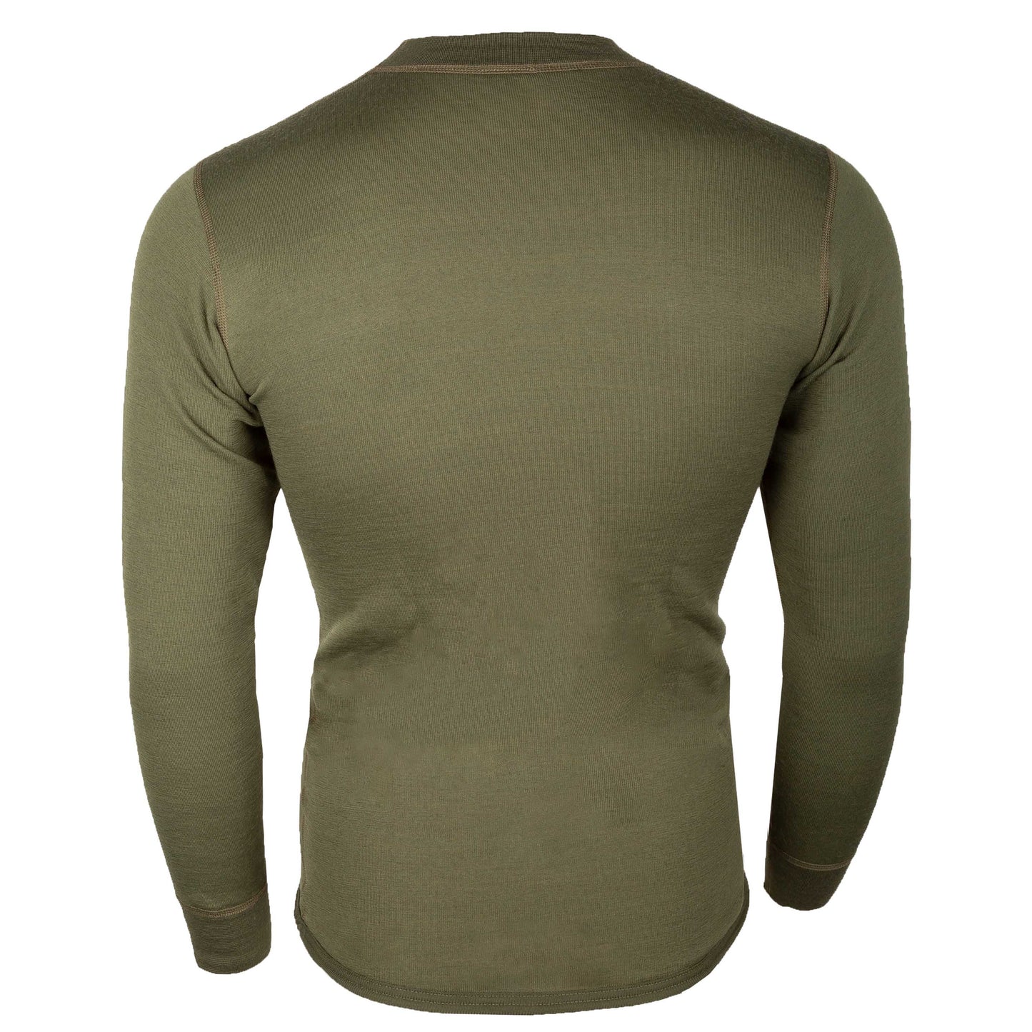 Noche de cuello redondo de manga larga de lana caliente