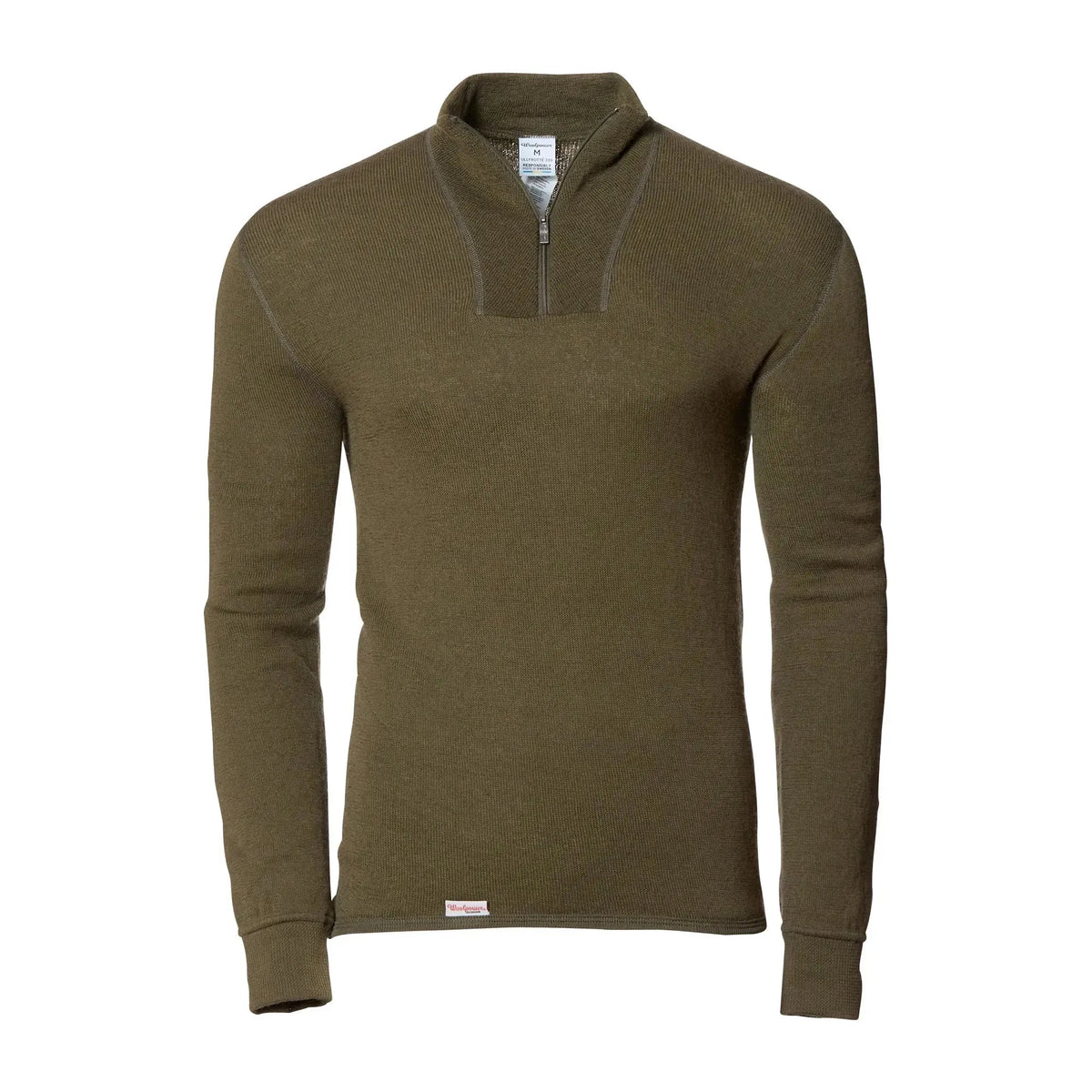 woolpower-rollkragenpullover-zip-turtleneck-200-pine-green-ansicht-1