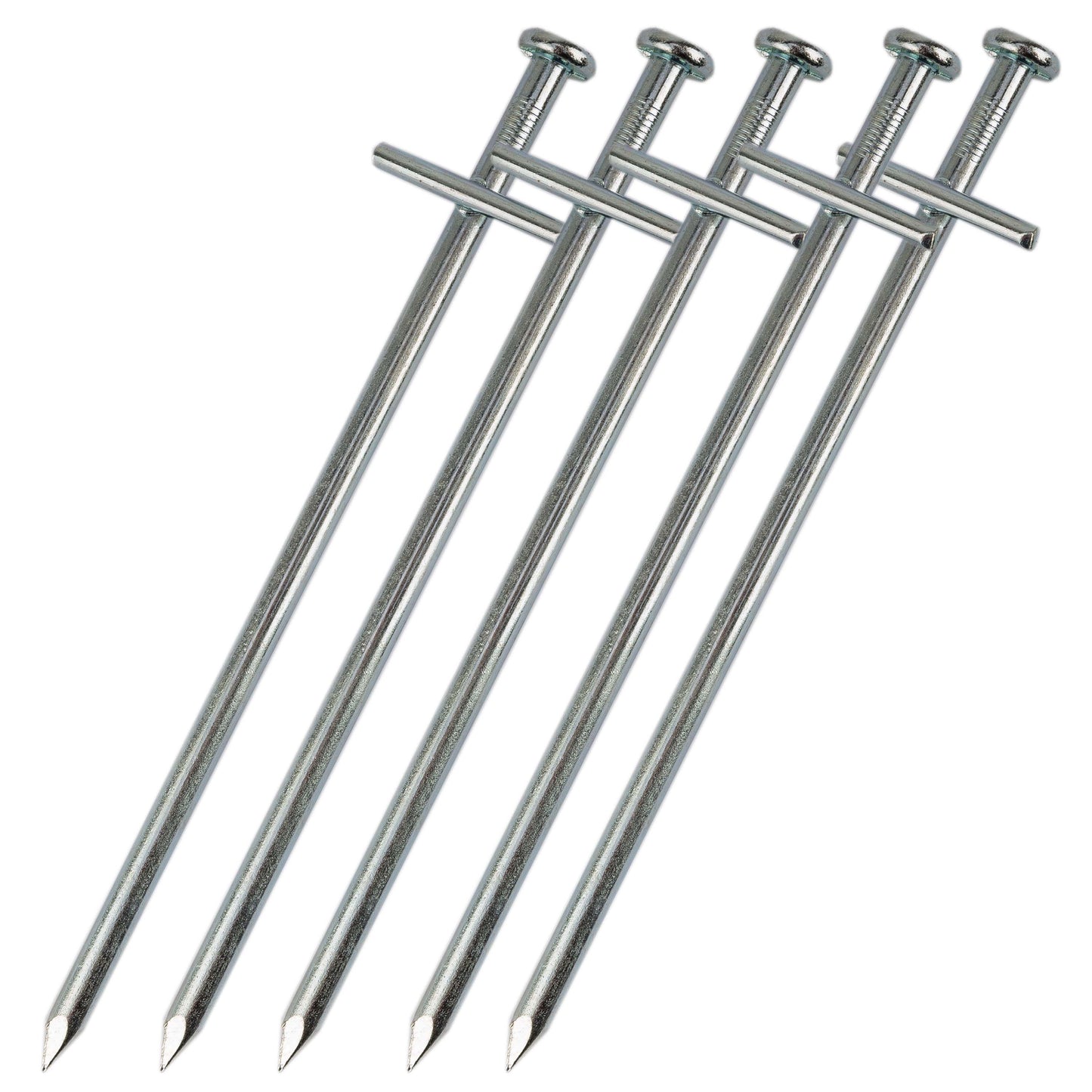 Rock Stake 17 cm 5 Pack silver