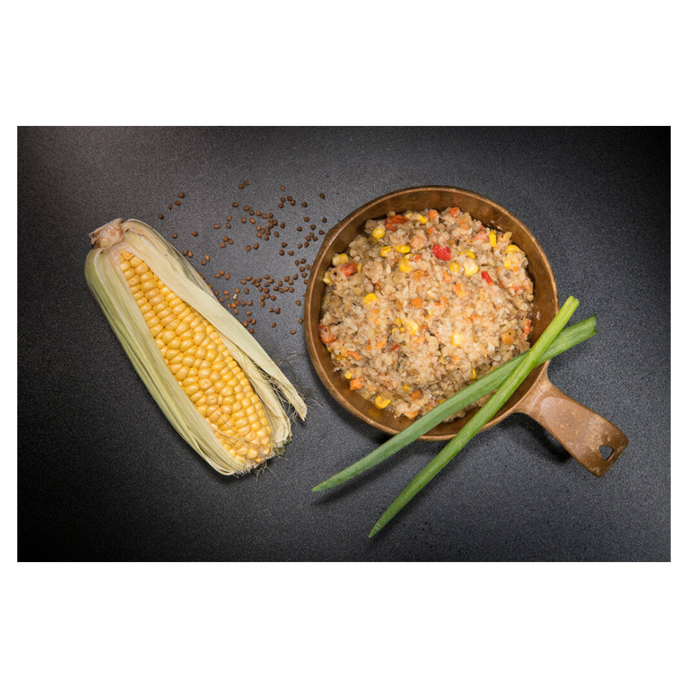 Olla de trigo sarraceno y pavo