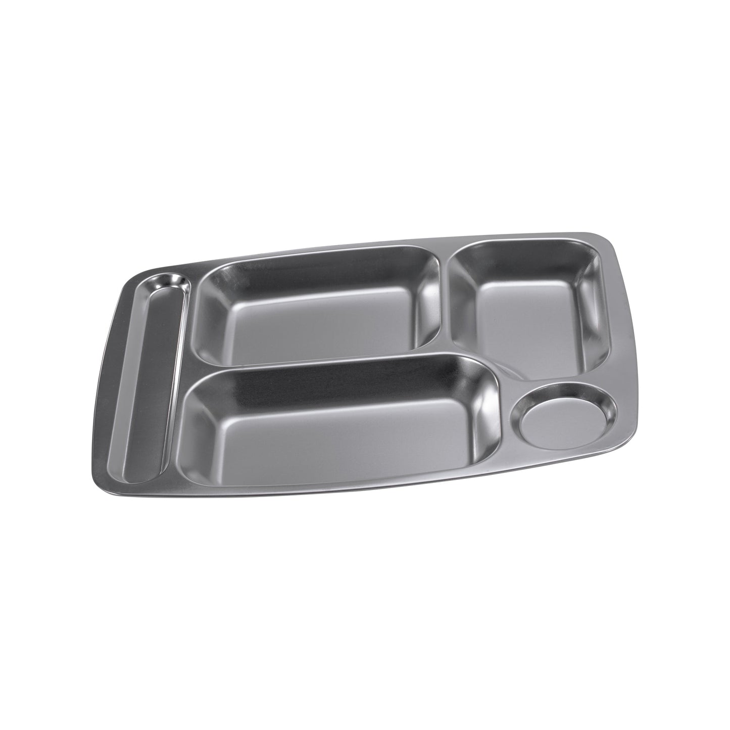 Cafeteria Tray Stainless Steel 5 Compartment