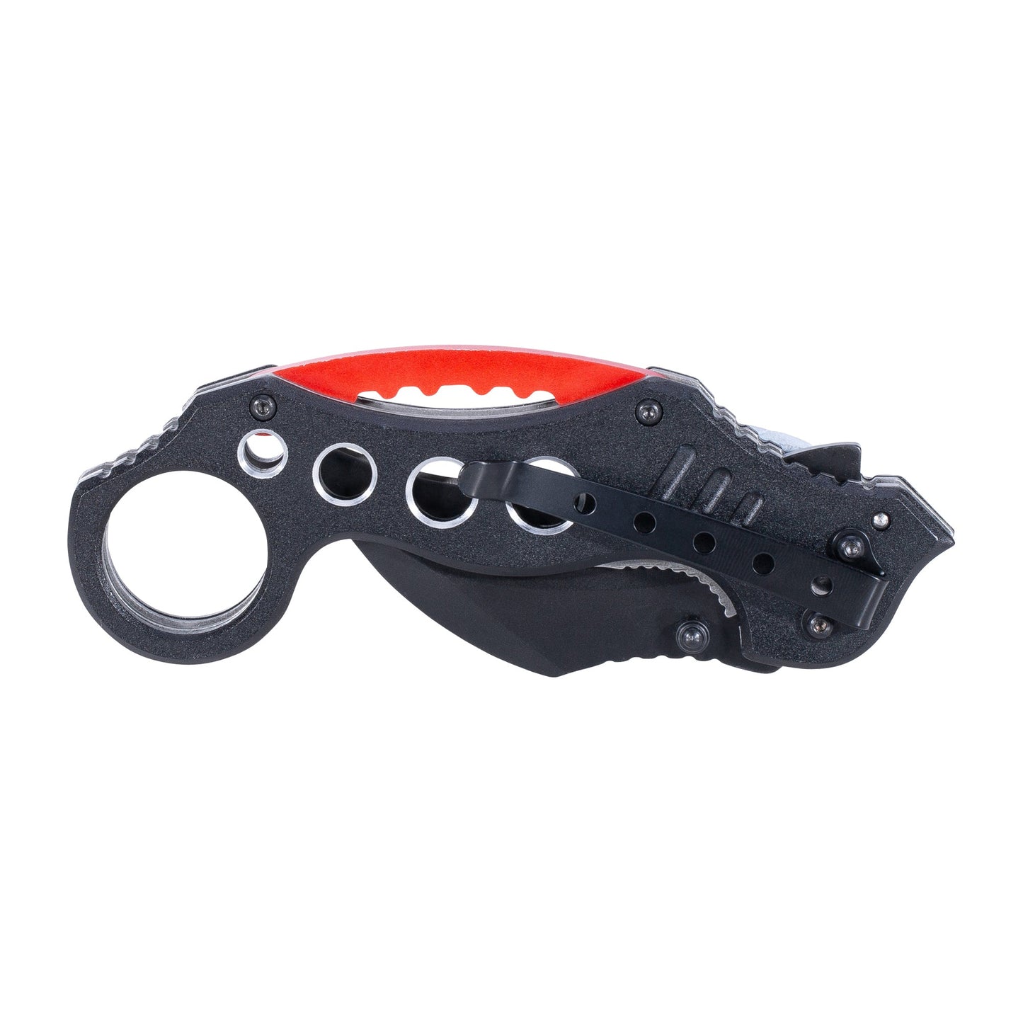 Coltello Tascabile Karambit Cerchio Rosso