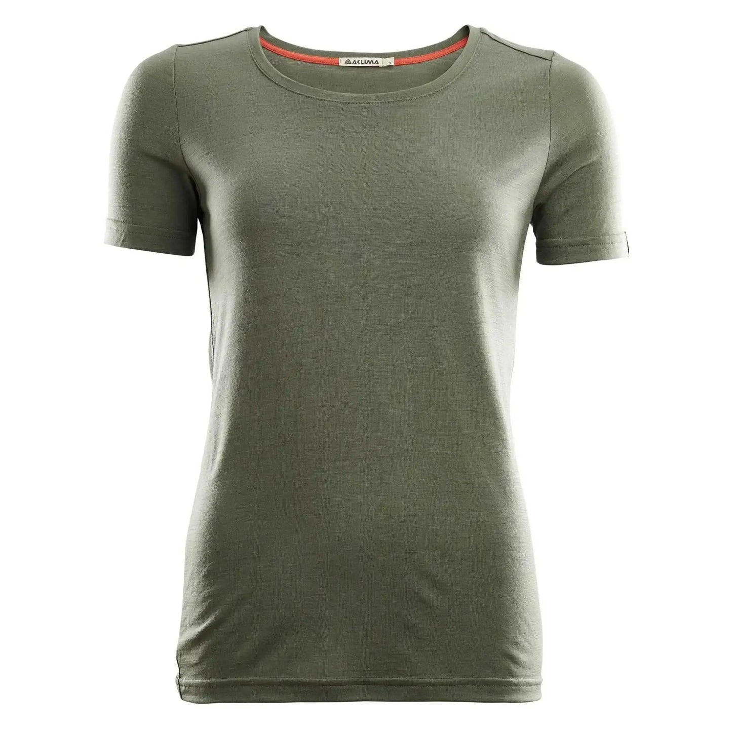 aclima-t-shirt-lightwool-round-neck-ranger-green-frauen-ansicht-1