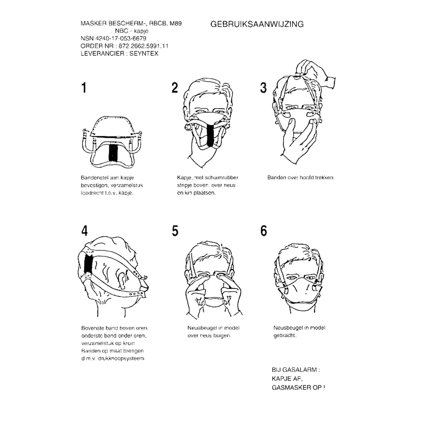 Dutch NBC Protection Mask