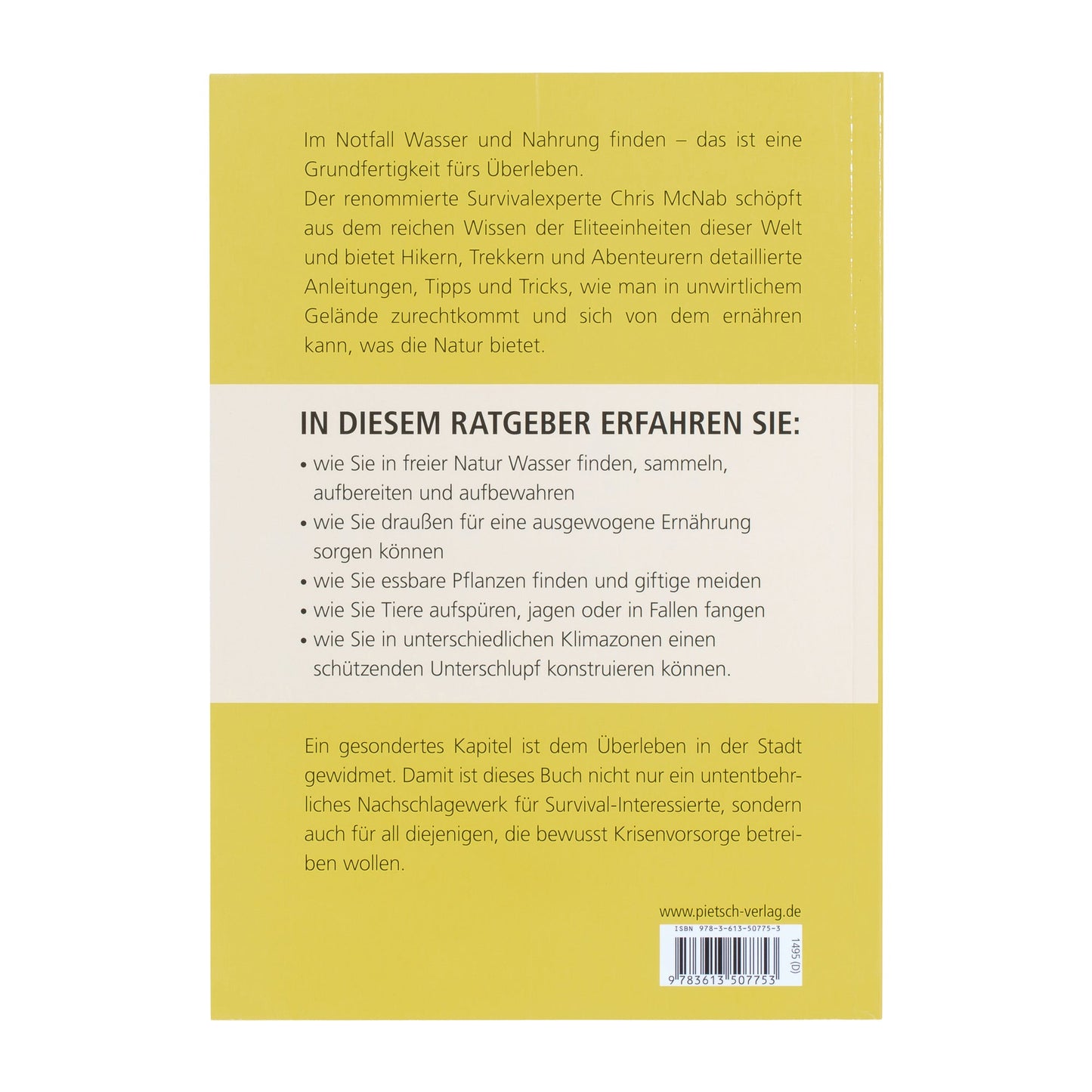 Book Ernährung und Überleben draußen