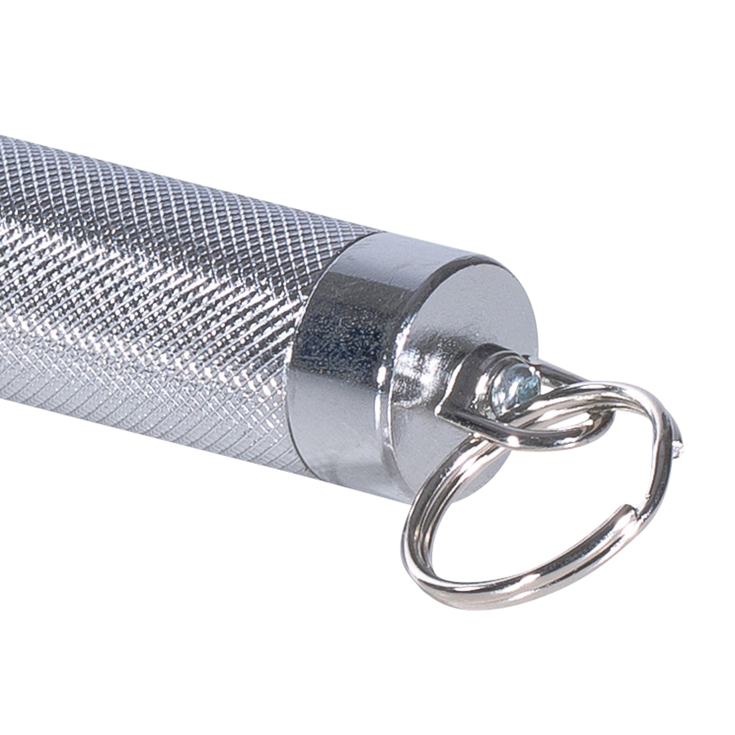 Telescopic Mini Baton 12" with key ring silver