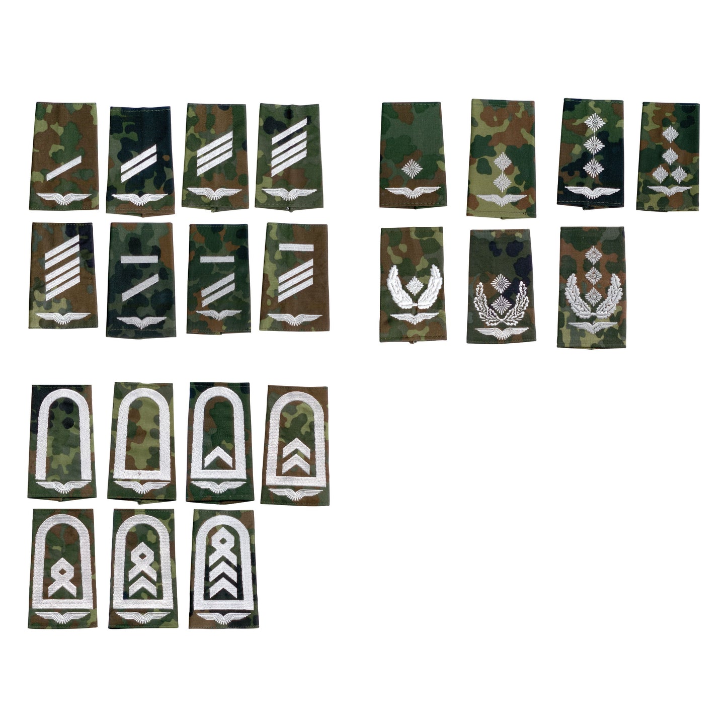 Panno delle insegne del grado tedesco dell'aeronautica militare / bianco