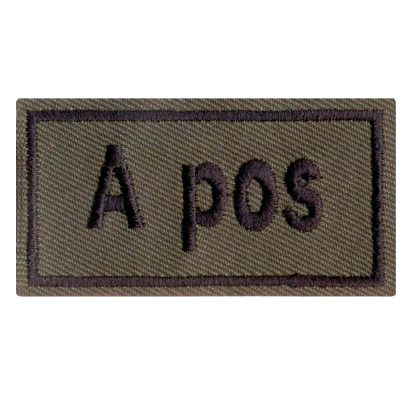 Blood Type Patch A pos. khaki