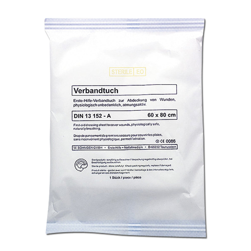Sábana de primeros auxilios 60 x 80 cm DIN SO