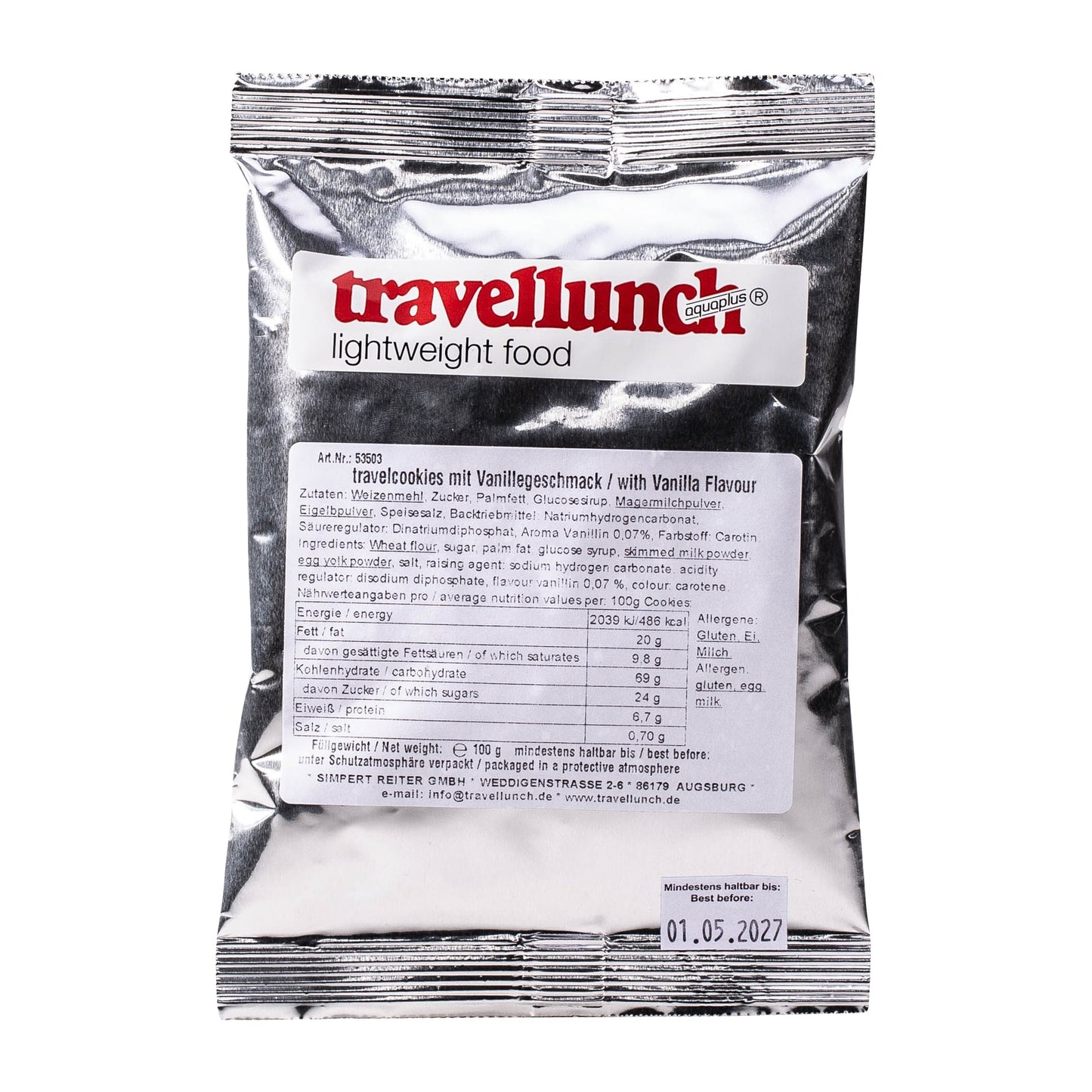 Travel Cookies with Vanilla Taste