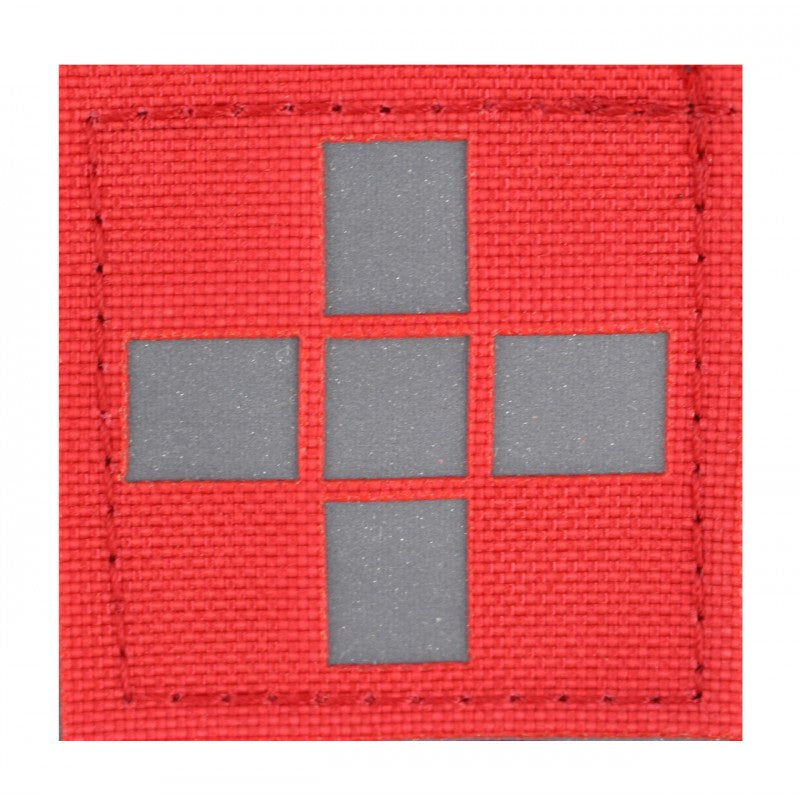 Patch Croce Rossa Grande/riflesso argento