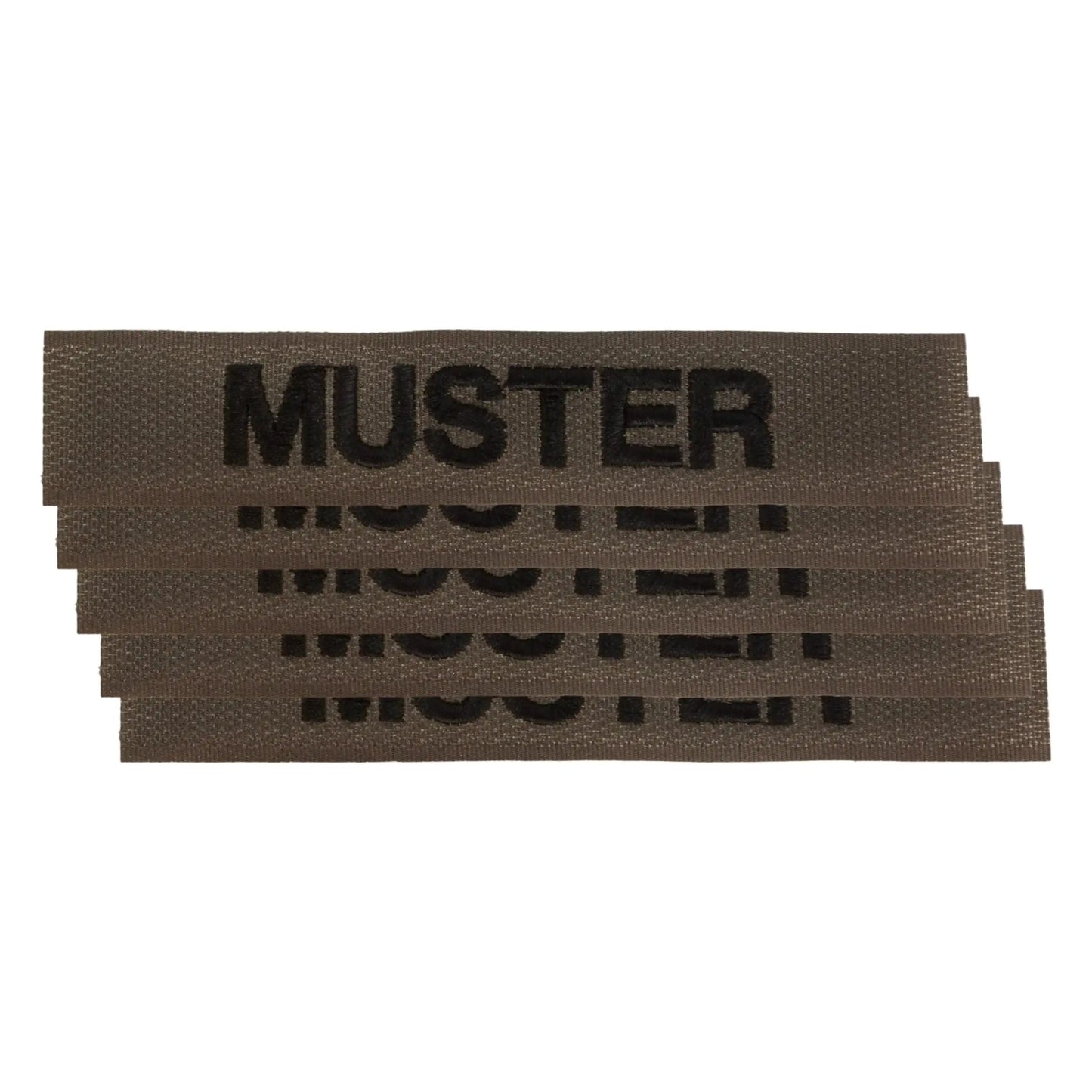 Name tapes 5-pack Coyote Brown