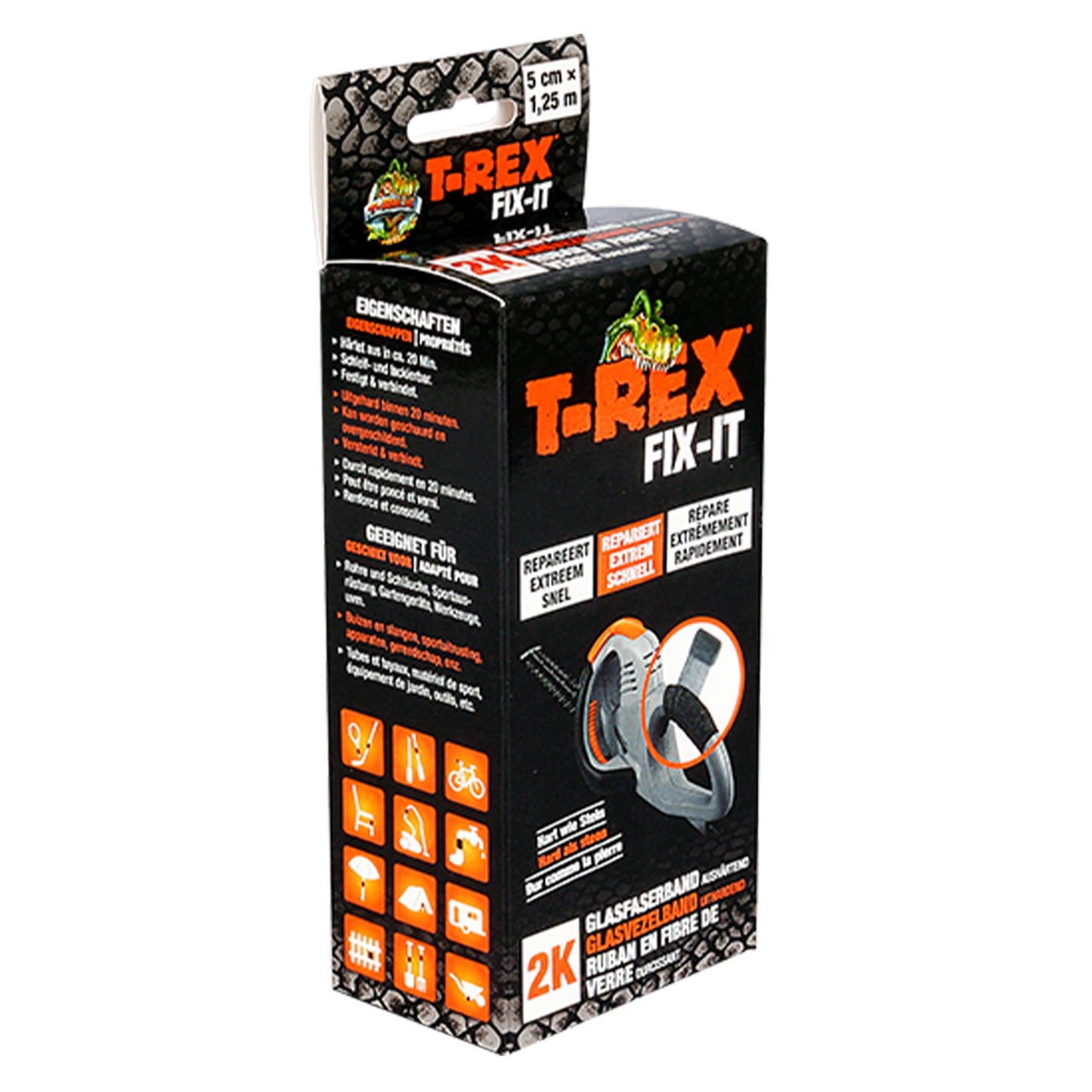 Nastro in fibra di vetro 2K Fix It 50 mm x 1,25 m