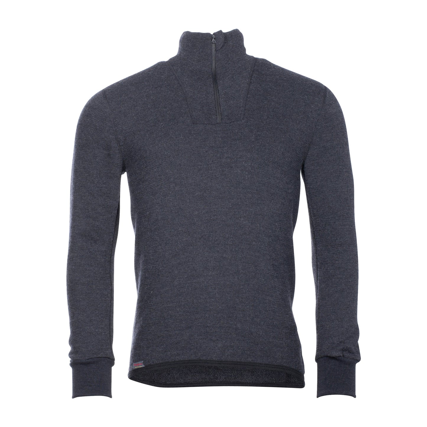 Protección de cuello alto con cremallera de manga larga 400 antracita