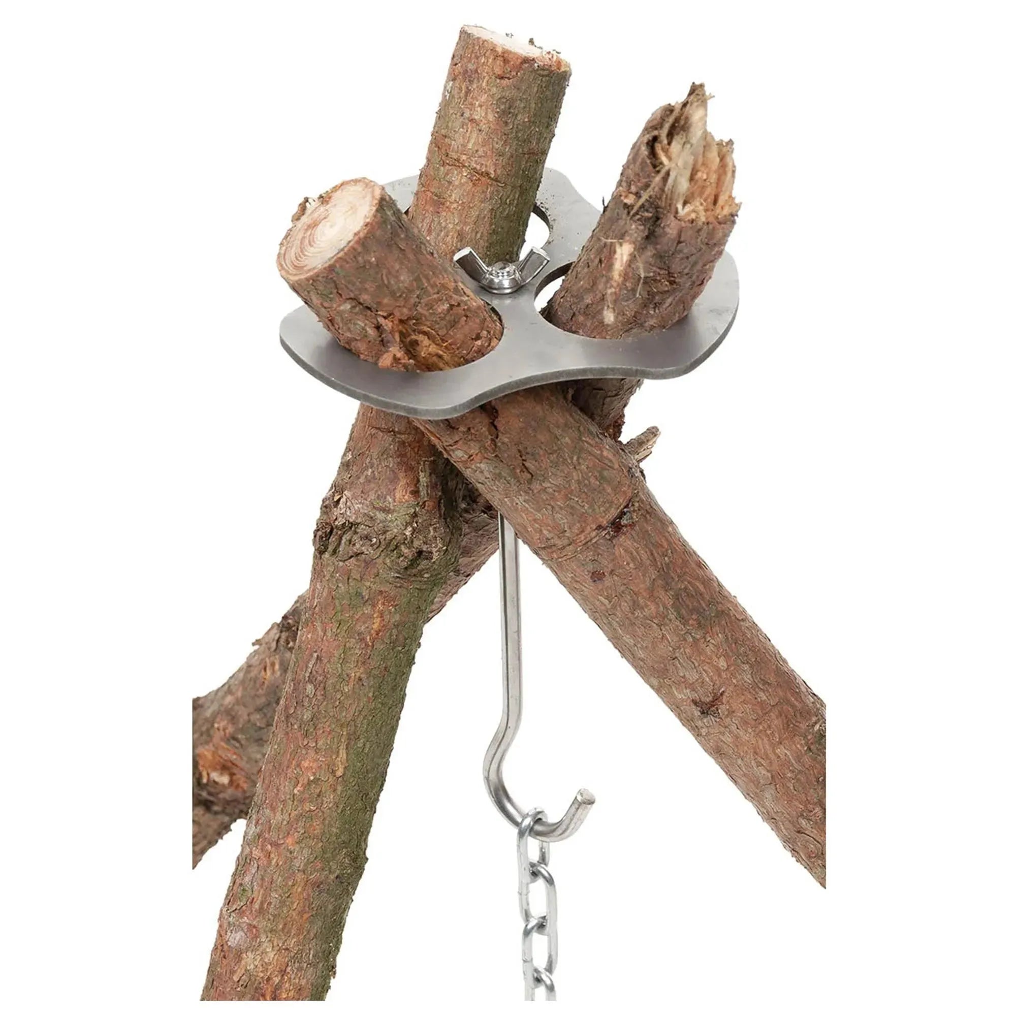 FOX OUTDOOR Tripod Holder, Stainless Steel With Chain And Hook