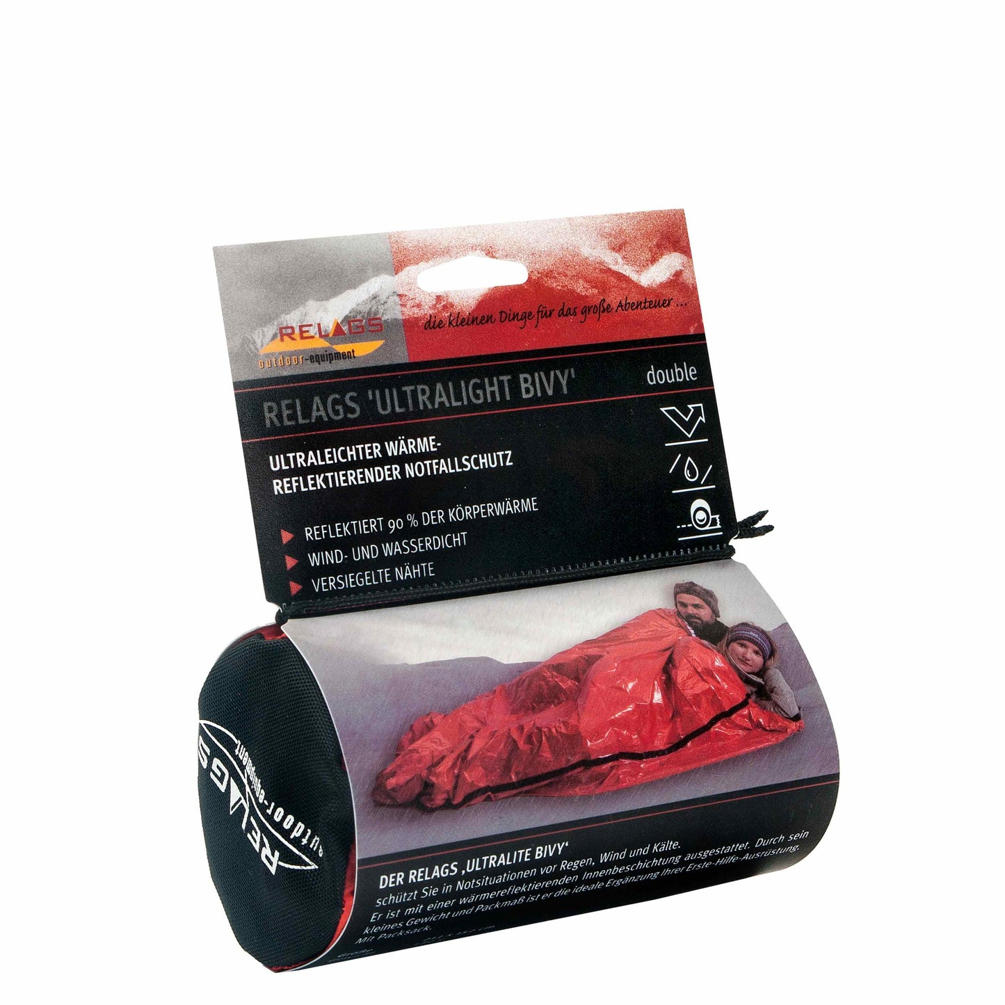 Rescue Blanket Ultralite Bivy Double orange