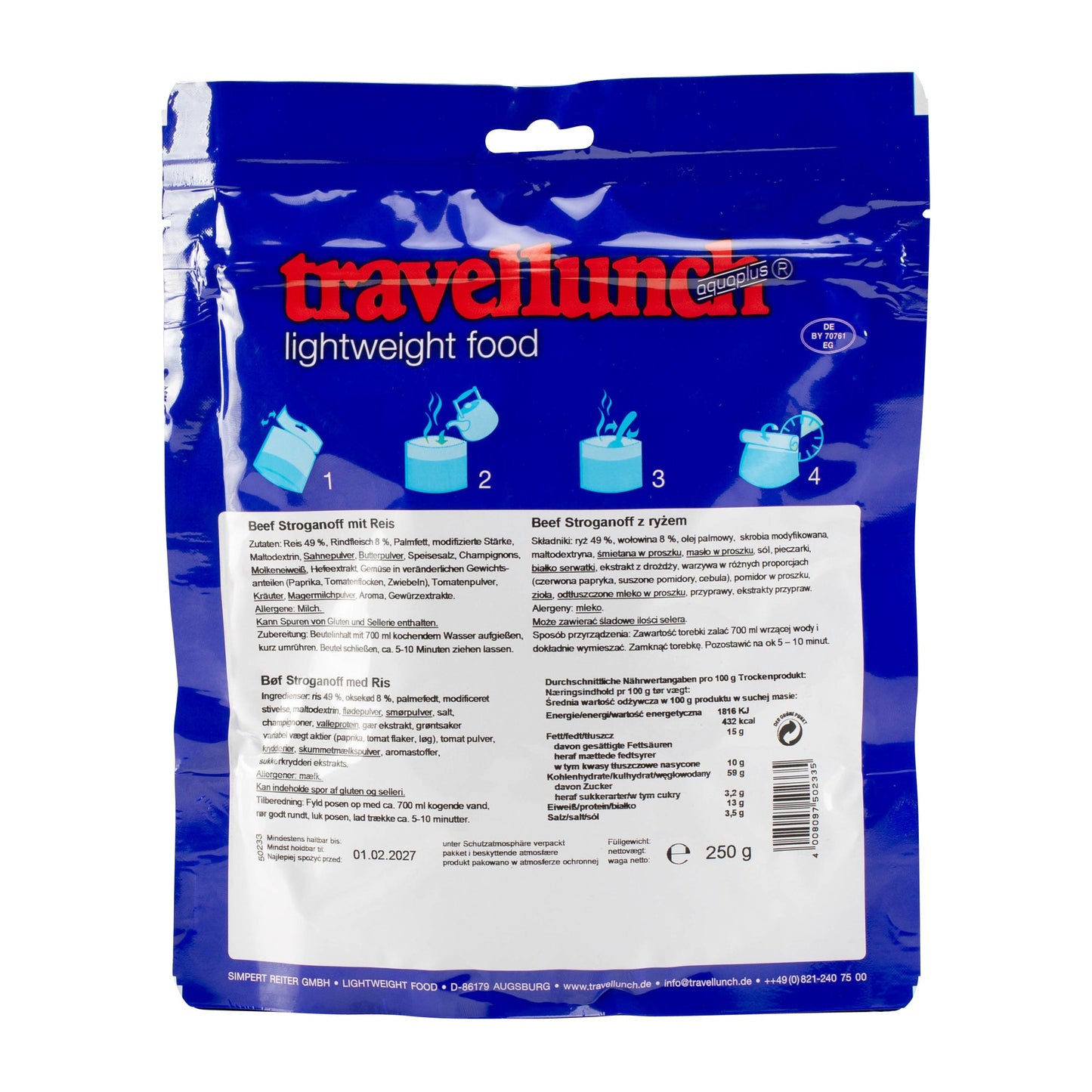 Beef Stroganoff with Rice 2-Pack