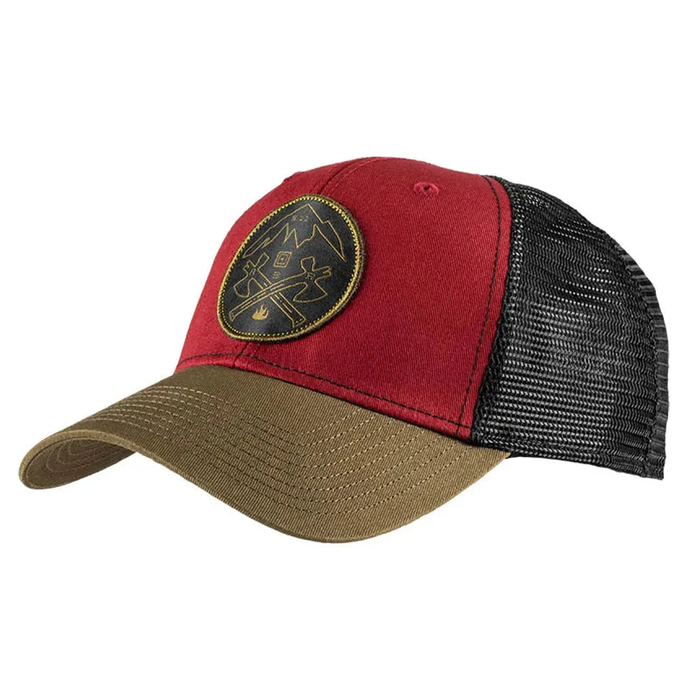 Cap Crossed Axe Mtn Trucker green