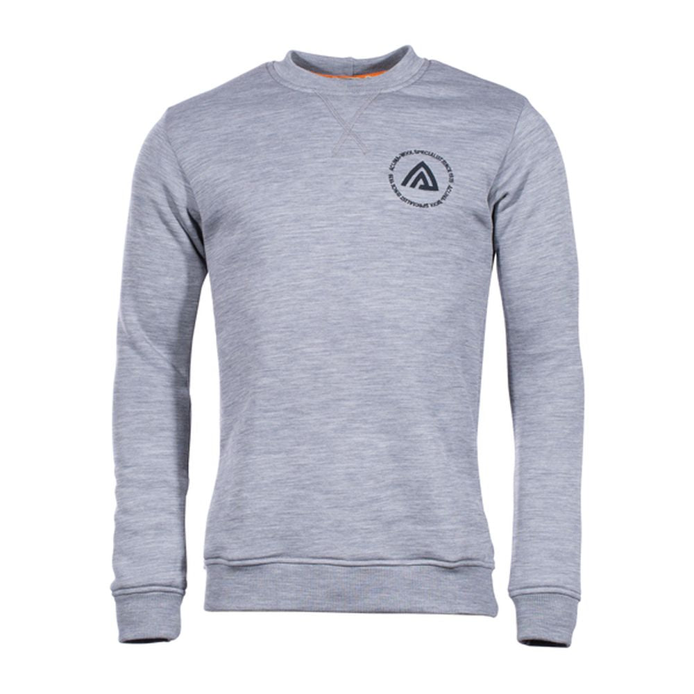 Pullover FleeceWool Girocollo grigio melange