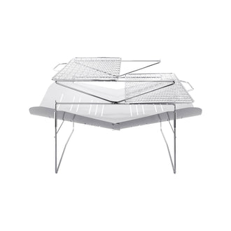 Cuenco Grill 498 con brocheta y parrilla plateado