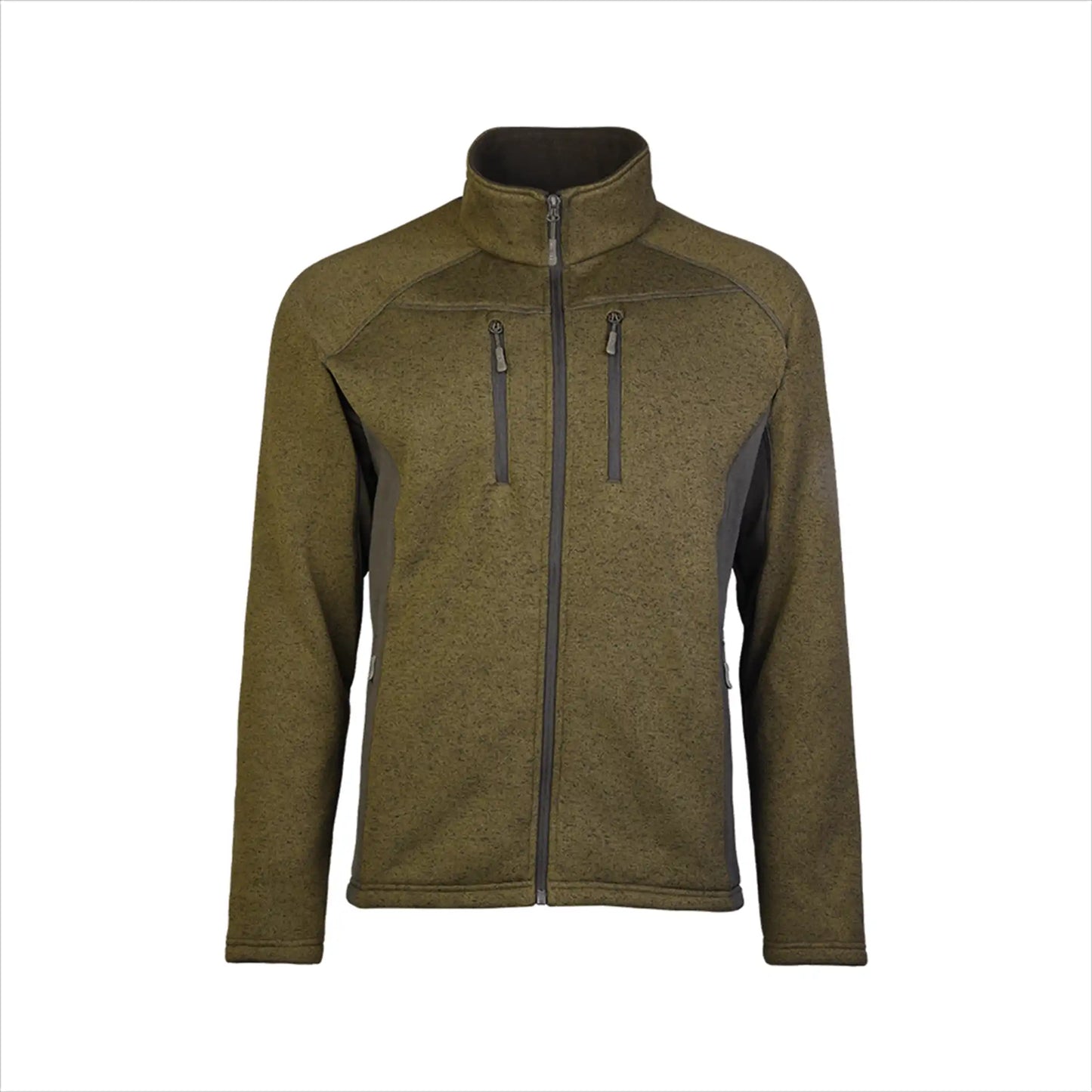 Outdoor cold-weather jacket with structure fleece