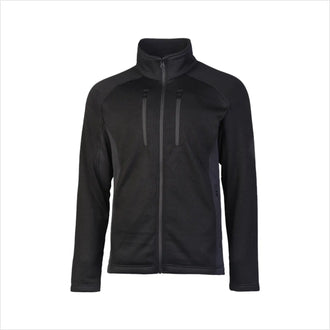 Outdoor cold-weather jacket with structure fleece