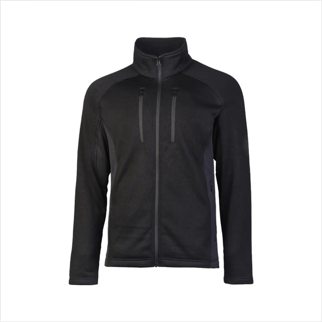 Outdoor cold-weather jacket with structure fleece