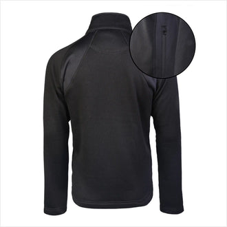Outdoor cold-weather jacket with structure fleece