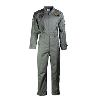 Children's flight suit with badge