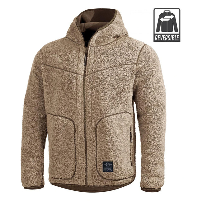 Giacca in pile reversibile Ianos Sherpa 2-in-1