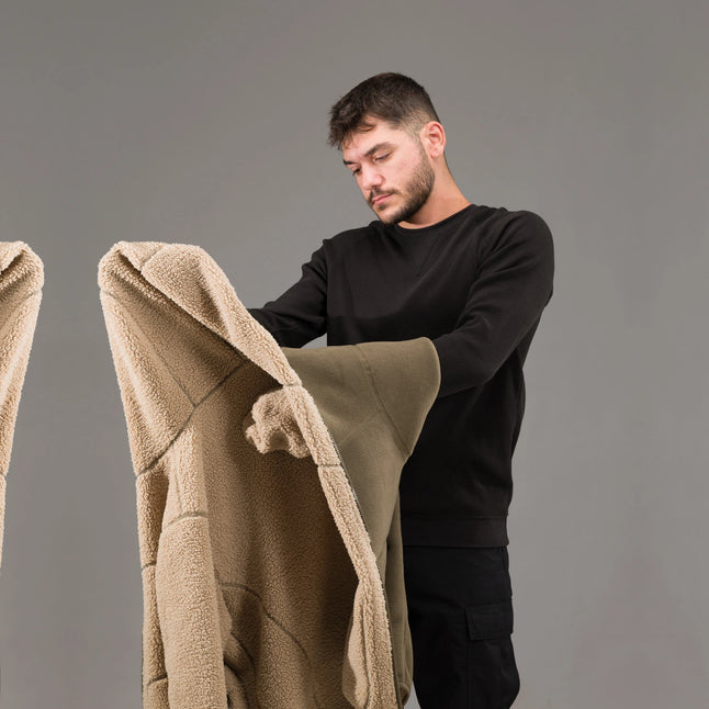Giacca in pile reversibile Ianos Sherpa 2-in-1