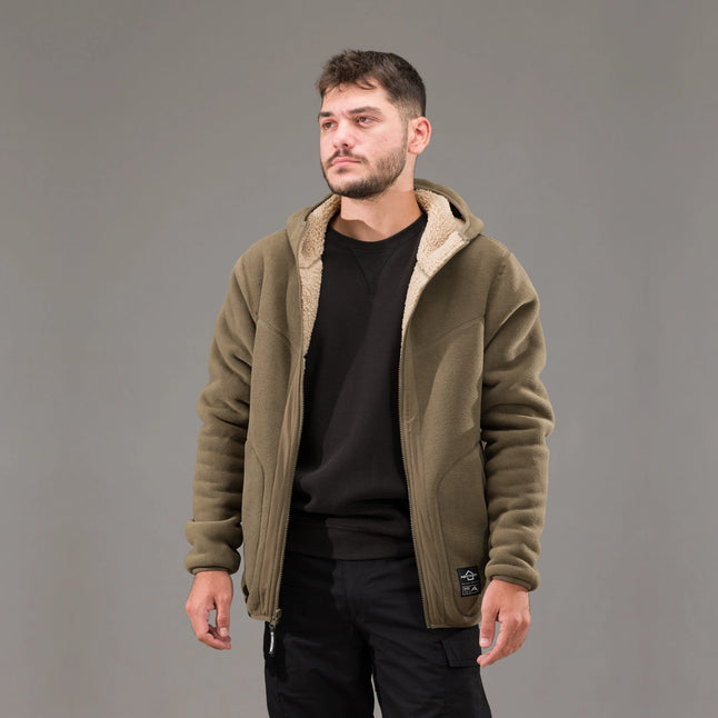 Giacca in pile reversibile Ianos Sherpa 2-in-1