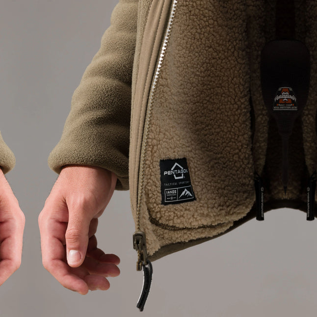 Giacca in pile reversibile Ianos Sherpa 2-in-1