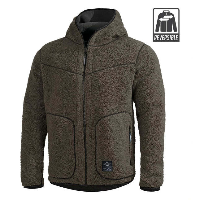 Giacca in pile reversibile Ianos Sherpa 2-in-1