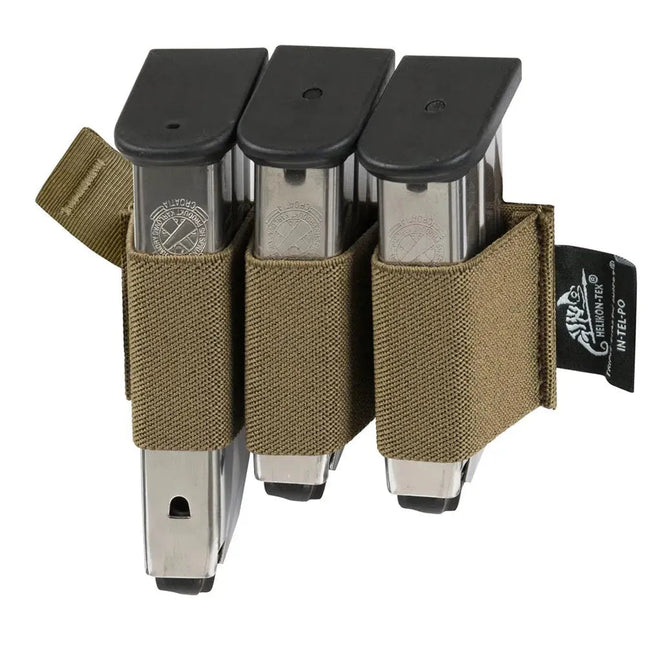 Triple elastic insert magazine pouch