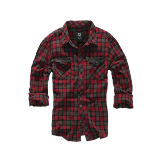 Duncan Check red brown shirt