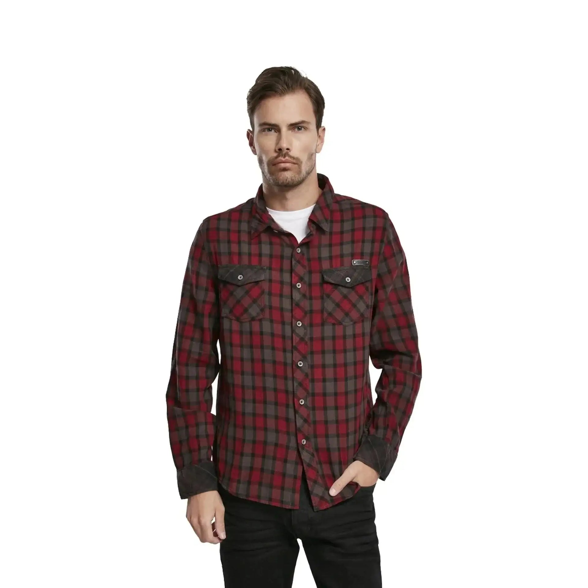 brandit-hemd-duncan-check-rot-braun-ansicht-3