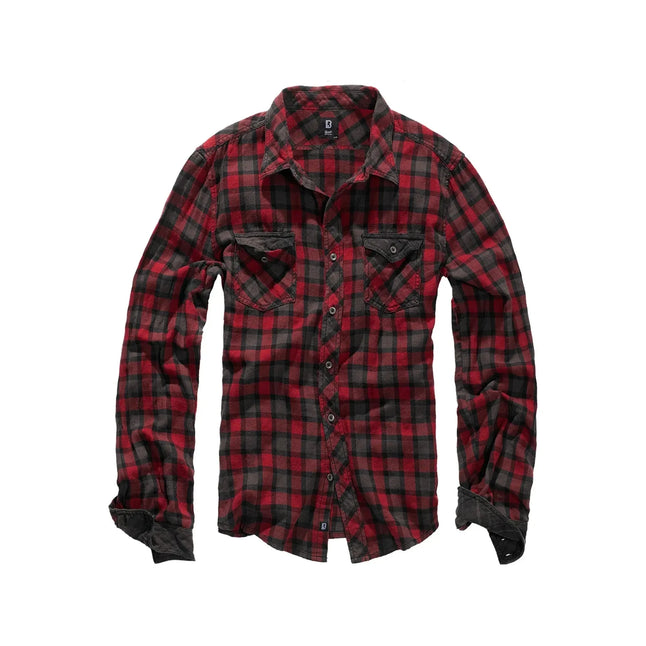 Duncan Check shirt red brown