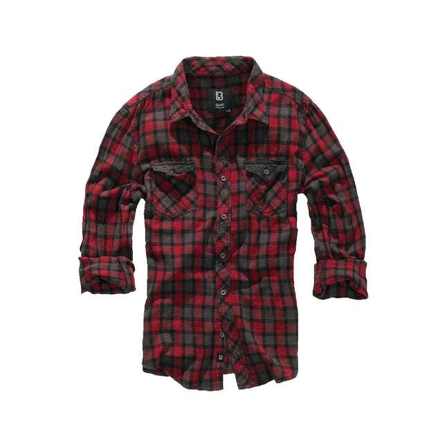 Duncan Check shirt red brown