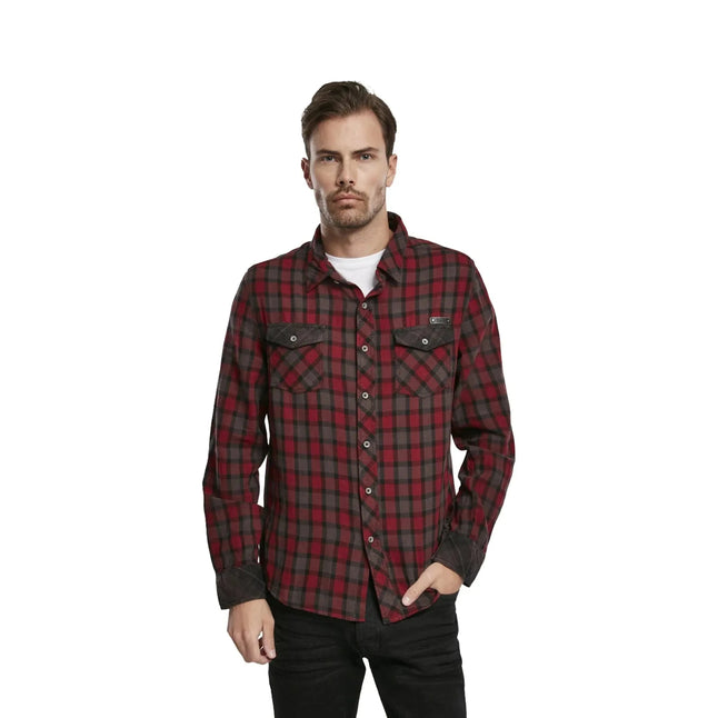 Duncan Check shirt red brown