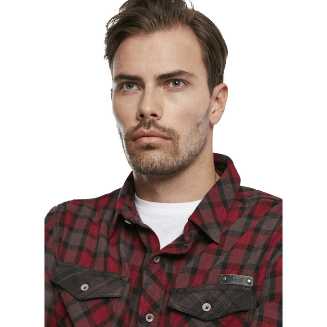 Duncan Check shirt red brown