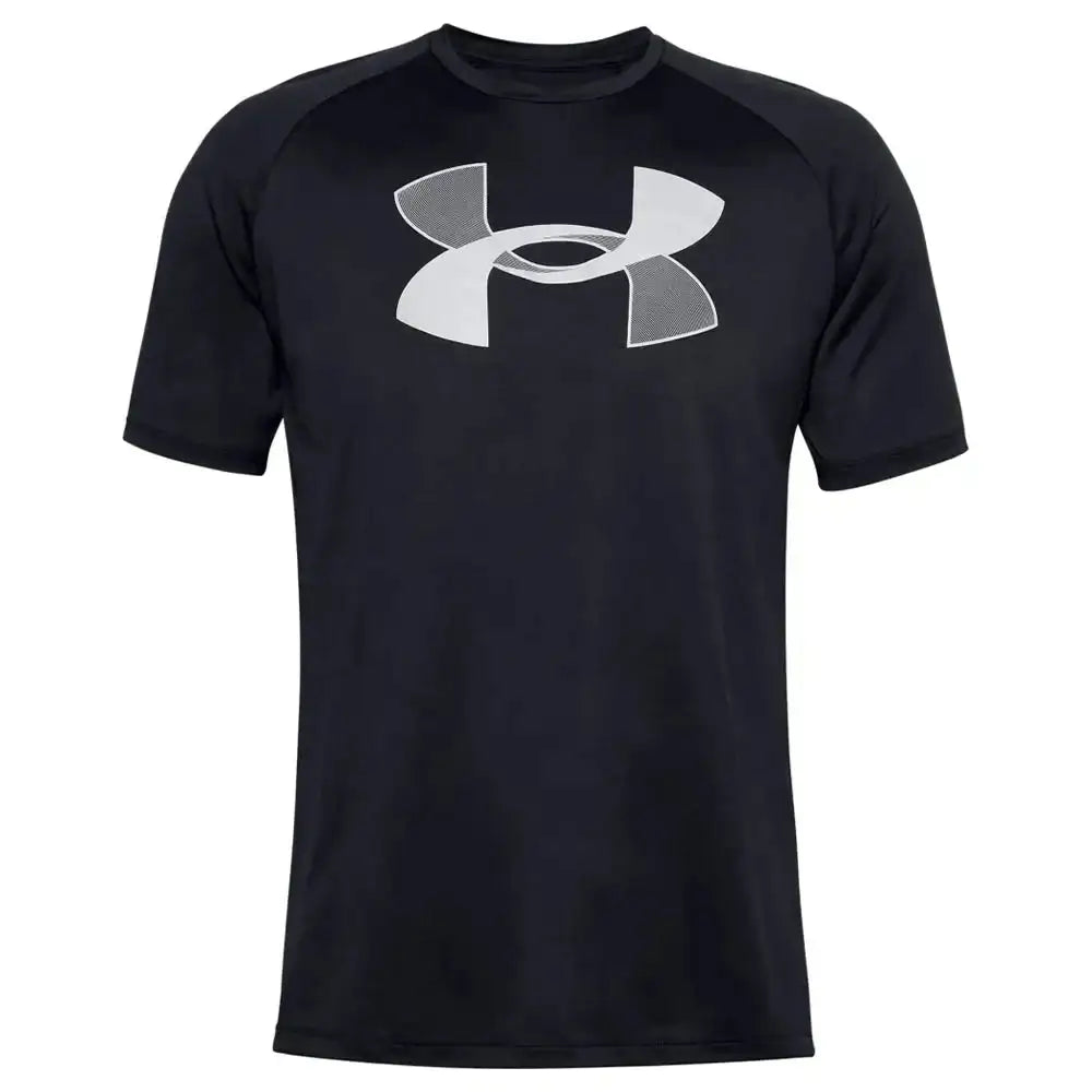 under-armour-t-shirt-big-logo-tech-schwarz-ansicht-1