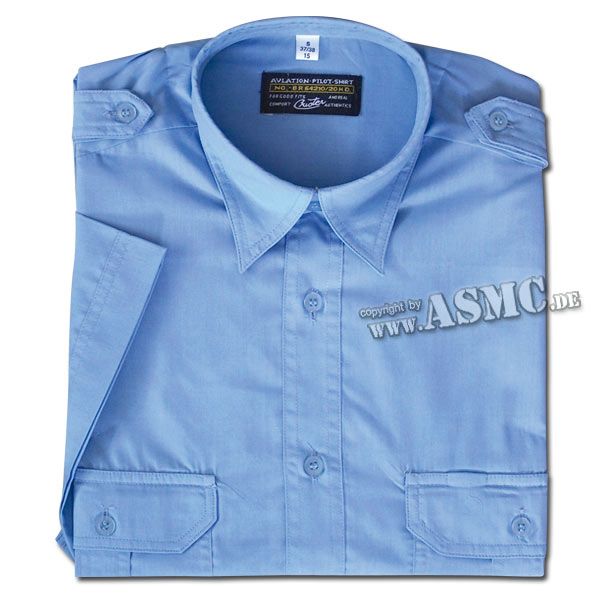 Camicia Servizio Manica Corta Blu