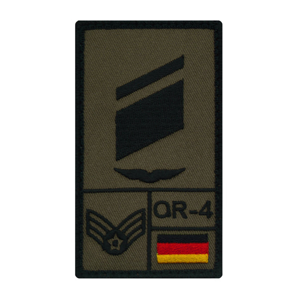 Grado Patch Stabskorporal Luftwaffe links oliv