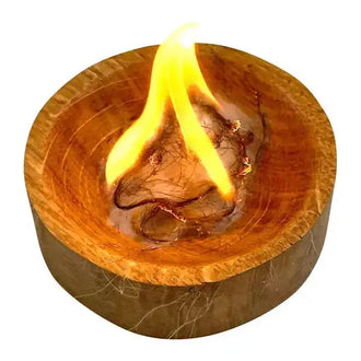 Bol à amadou en bois de chêne